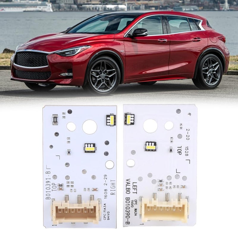 moseiny 2PCS Left&Right LED DRL Board Chip Headlight Daytime Running Light Ballast for Infiniti QX30 Q30 2017-2019 Headlight LED Daytime Running Light DRL Module Chip B010390-B B010391-B - Image 1